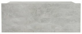 betonszürke szerelt fa függő éjjeliszekrény 40 x 30 x 15 cm