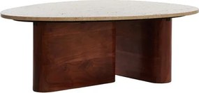 Barna dohányzóasztal 72x90 cm Mahelona – Light &amp; Living