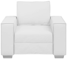 Fotel, Fehér, 59 cm, Műbőr