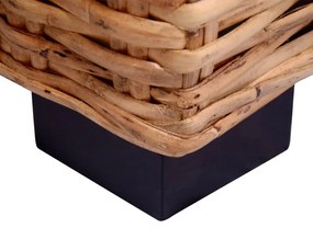 3-személyes természetes rattan kerti kanapé