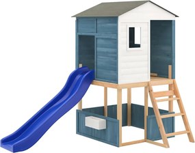 vidaXL kültéri tömör fenyőfa játszószett