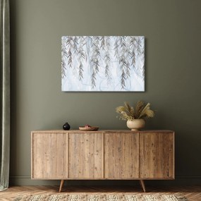 Kép - Fűzfa gallyak kék alapon (90x60 cm)