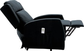 Állítható relaxációs fotel, sötétszürke, TICINO
