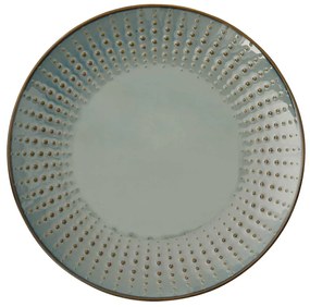 Modern porcelán desszertes tányér 21 cm Drops Celadon
