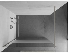 Mexen Kioto, Walk-In zuhany paraván 90 x 200 cm, 8 mm átlátszó üveg-dér, csiszolt acél profil, 800-090-101-97-35