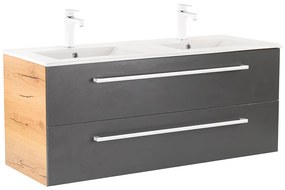 Vario Clam 120 alsó szekrény mosdóval tölgy-antracit