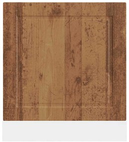 mosogatógép panel Porto régi fa 60x1,5x67 cm műanyag fa