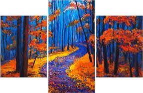 Egy őszi erdő képe (90x60 cm)