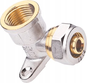 Csavarozott Fali Könyök 16x1/2" Sárgaréz Tweetop