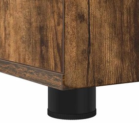 Fürdőszoba bútor szett 3 pcs Füstölt tölgy 76.5 x 35 x 64 cm