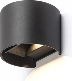 RENDL TITO R DIMM fali lámpa fekete 230V LED 2x3W IP65 3000K