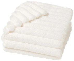 Krémszínű mikroplüss takaró 180x220 cm Boudoir – douceur d'intérieur