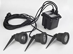Novolux FOCUS 113B-G23X1B-02 Kerti reflektor 3x50W/GU5,3/MR16 IP68