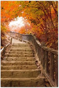 Poszterek 80x120 Őszi séta Lépcsők