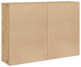 Szekrények 2 db Kézműves tölgy 60x31x84 cm Szerelt fa