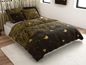 VISATA fekete mikroszálas ágyneműhuzat Ágyneműhuzat mérete: 2 db 70 x 80 cm | 160 x 200 cm