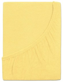 4Home Ideal frottír lepedő sárga, 90 x 200 cm, 90 x 200 cm