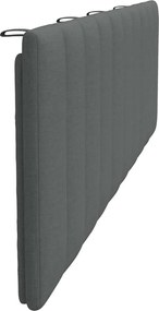 sötétszürke szövet fejtámla párna Hanko 180 cm
