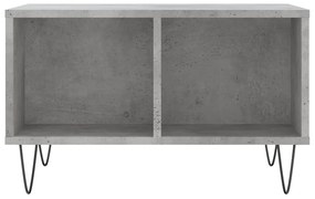 Betonszürke szerelt fa dohányzóasztal 60 x 50 x 36,5 cm