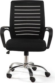 Fekete kárpitozott irodai szék Evon – Bonami Essentials