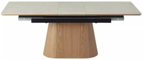 Monaco bővíthető étkezőasztal bézs/tölgy 160-200cm