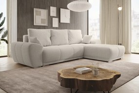 Univerzális ülőgarnitúra, krémszínű, KERIM ROH