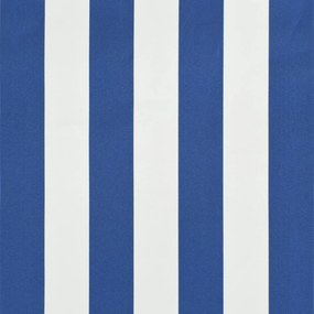 feltekerhető kék és fehér napellenző 300 x 150 cm