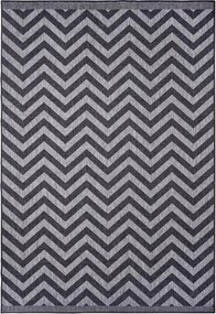 Teraszszőnyeg 80x150cm,grafitszürke kétoldalas,zsinóros lapos szövésű