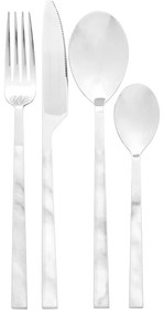 Ezüstszínű rozsdamentes acél evőeszköz készlet 16 db-os Avie – Premier Housewares