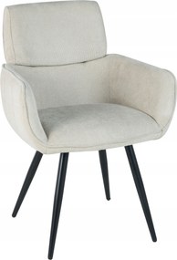 Ekrü kárpitozott szék nappaliba, étkezőbe és konyhába modern Verba