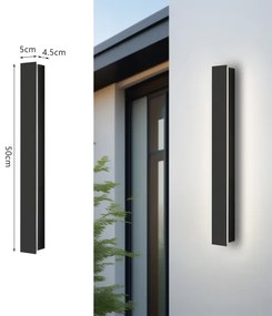 Brilagi - LED kültéri fali lámpatest LINEAR LED/12W/230V 3000K IP65 fekete