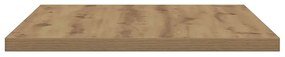 4 db kézműves tölgy színű szerelt fa fali polc 60 x 30 x 1,5 cm
