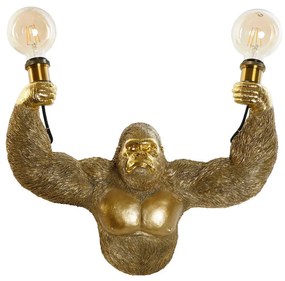 Design fali lámpa arany gorilla