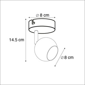 Retro kerek reflektor sárgaréz - Gissi
