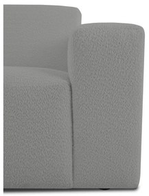 Szürke buklé sarokkanapé (U alakú) Roxy – Scandic