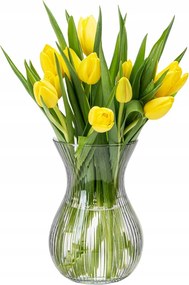 Sasanka csíkos üveg virágos váza