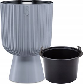 Keli Mika 40-es kerek virágtartó Gazon lábbal