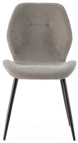 Világosszürke kárpitozott étkezőszék szett 4 db-os Ansu – Marckeric