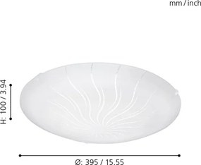 Eglo 96091 - LED Mennyezeti lámpa MARGITTA 1 LED/16W/230V