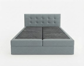 Kárpitozott boxspring ágy DIRELIS TRINITY 140x200 cm szürke Matrac: Bonell rugós matrac