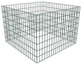 vidaXL négyzet alakú rácsos komposztáló 100 x 100 x 70 cm