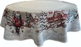 Kerek asztalterítő 140 cm karácsonyi 1376