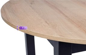 Étkezőgarnitúra 4 db. Sötétkék Bársony Viki székkel. Bővíthető asztal HARRY 102-142 cm