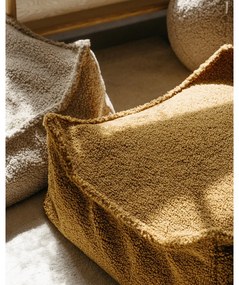 Barna buklé gyerek babzsákfotel Square – Wigiwama