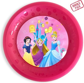 Disney Hercegnők Live Your Story micro prémium műanyag lapostányér 4 db-os szett 21 cm