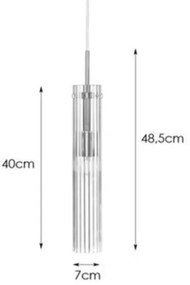 Markslöjd 108112 - Csillár zsinóron TUBO 1xE14/40W/230V