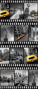 Flizelin fotótapéta New York Taxi híd Szabadság-szobor Nyc 91x211 +ragasztó