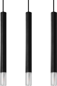 SOLLUX SL-0962 WEZYR Hengeres Függesztett Lámpa Fekete G9 IP20