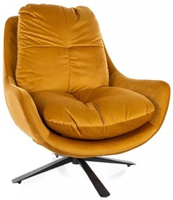 Treviso Velvet fotel, sárga