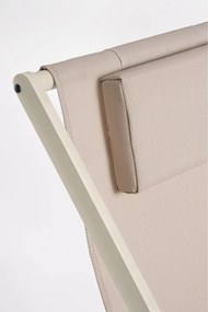 Bézs fém kerti napozóágy Taylor – Bizzotto